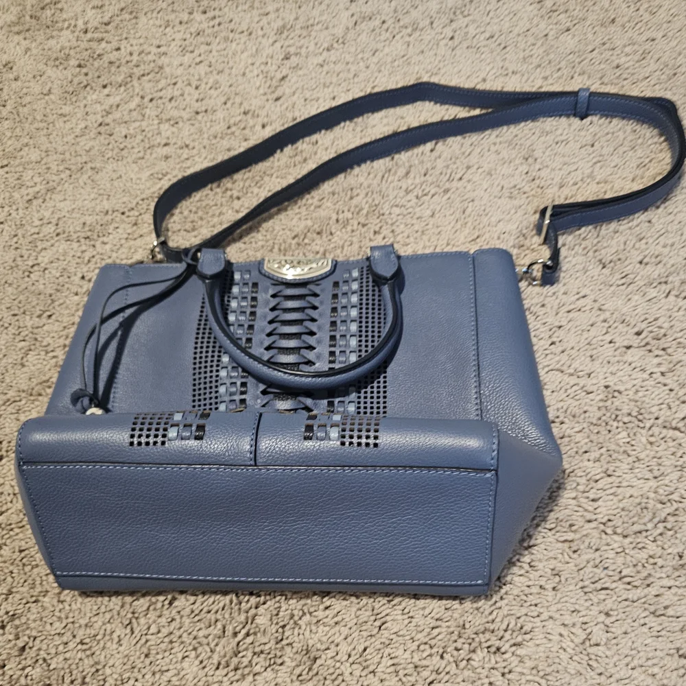Brighton Daniela Hand-held Tote Canyon Blue Excellent Condition - Picture 8 of 10
